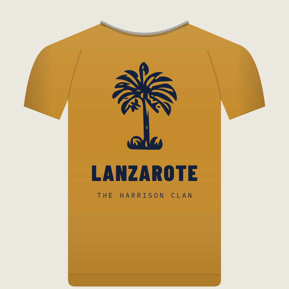 Palm group holiday t-shirt, front